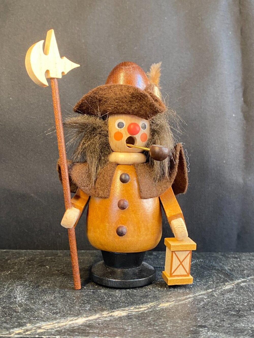 Christian Ulbricht "Night Watchman" Wooden Smoker Figurine Handmade in Germany